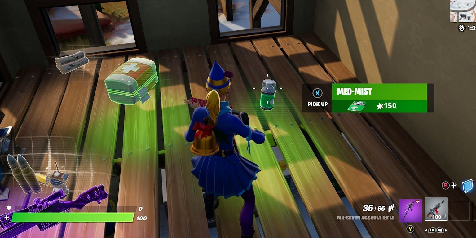 Re-fill effects can be done with two items, including Med Mist (Image via Epic Games)