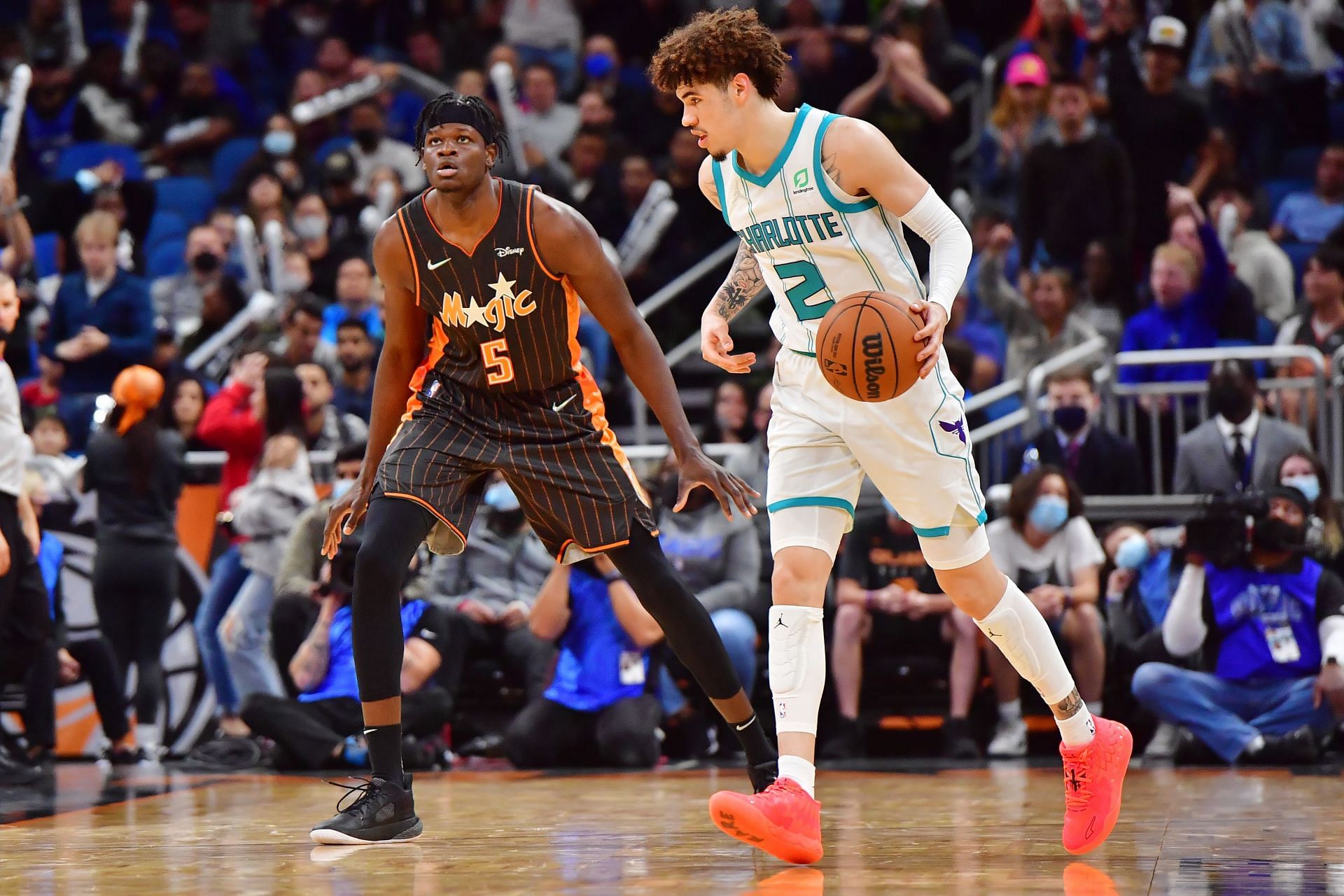 Charlotte Hornets guard LaMelo Ball is listed as questionable