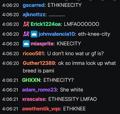 Screenshot of chat via Twitch/AdinRoss