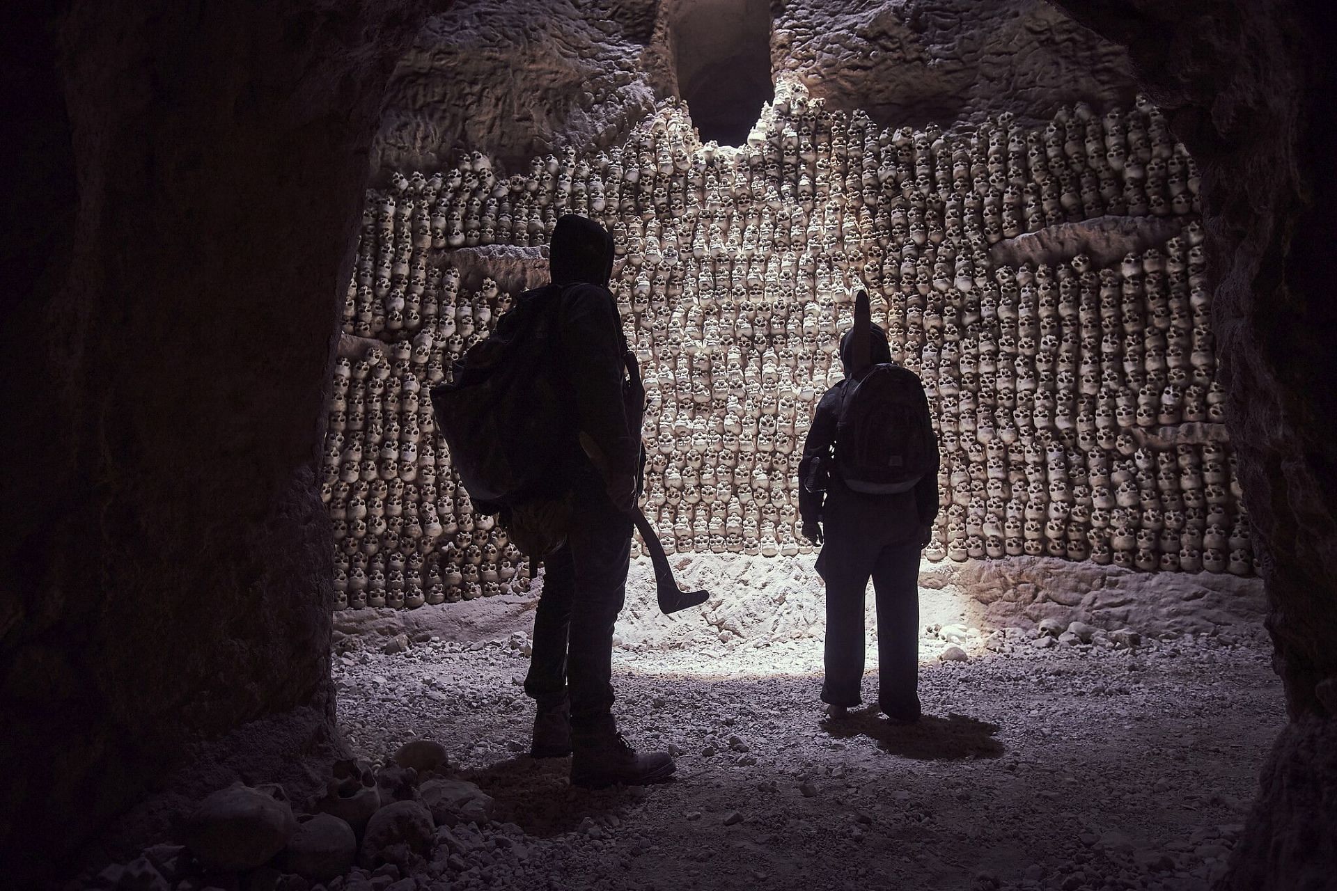 The wall of skulls (Picture used courtesy of AMC Networks)