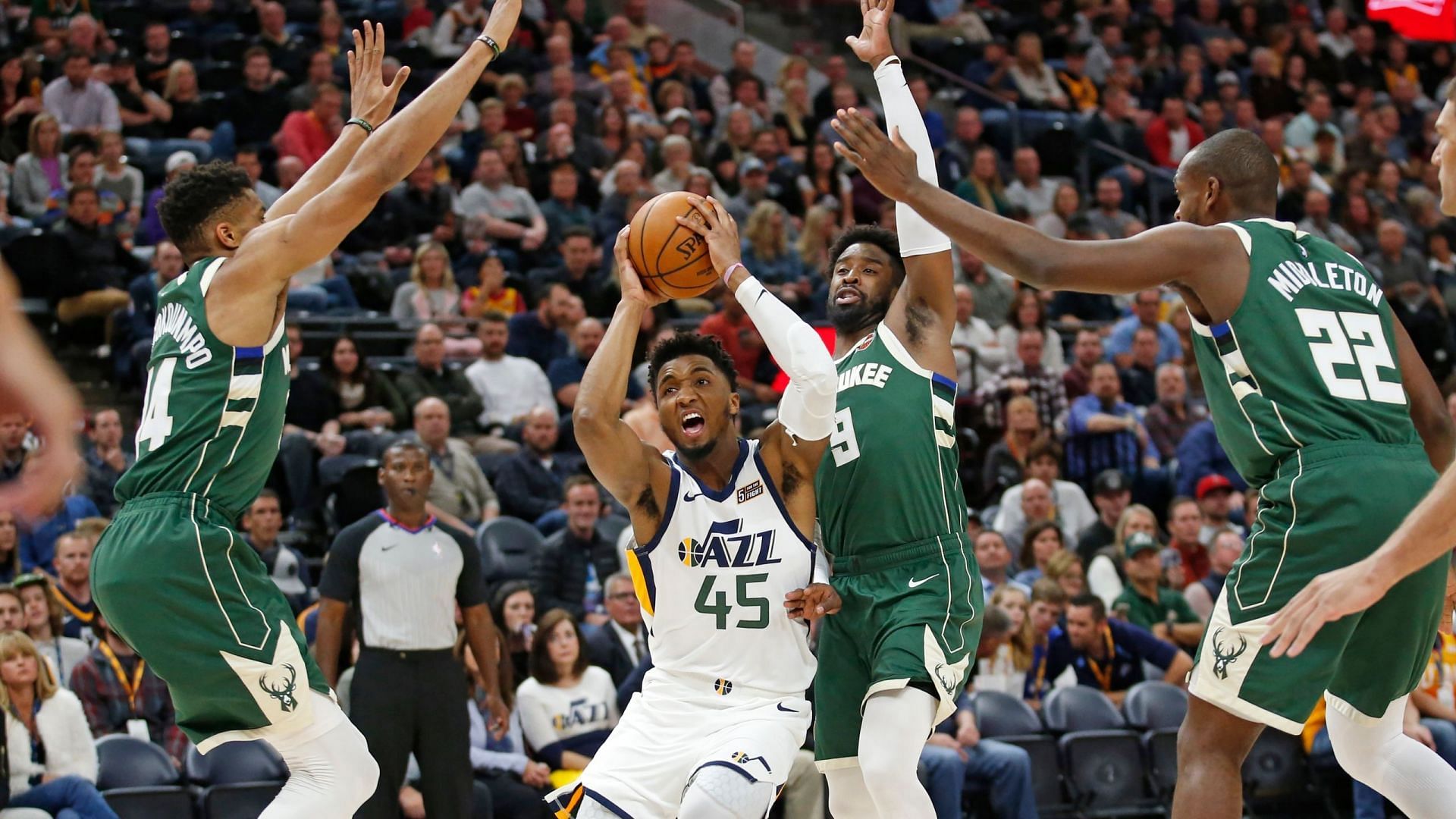 Giannis Antetokounmpo and the Milwaukee Bucks could use Wes Matthews&#039; veteran leadership and locker room presence to defend their NBA championship. [Photo: WVNS]