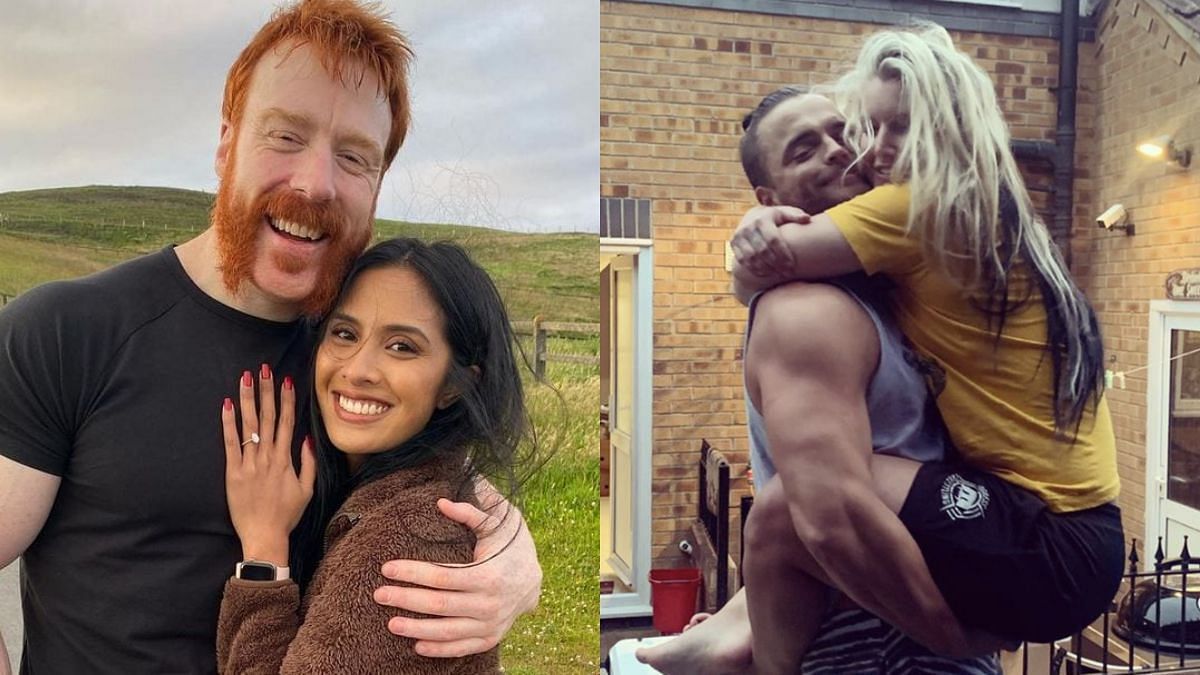 Several WWE Superstars took their relationships to the next level in 2021