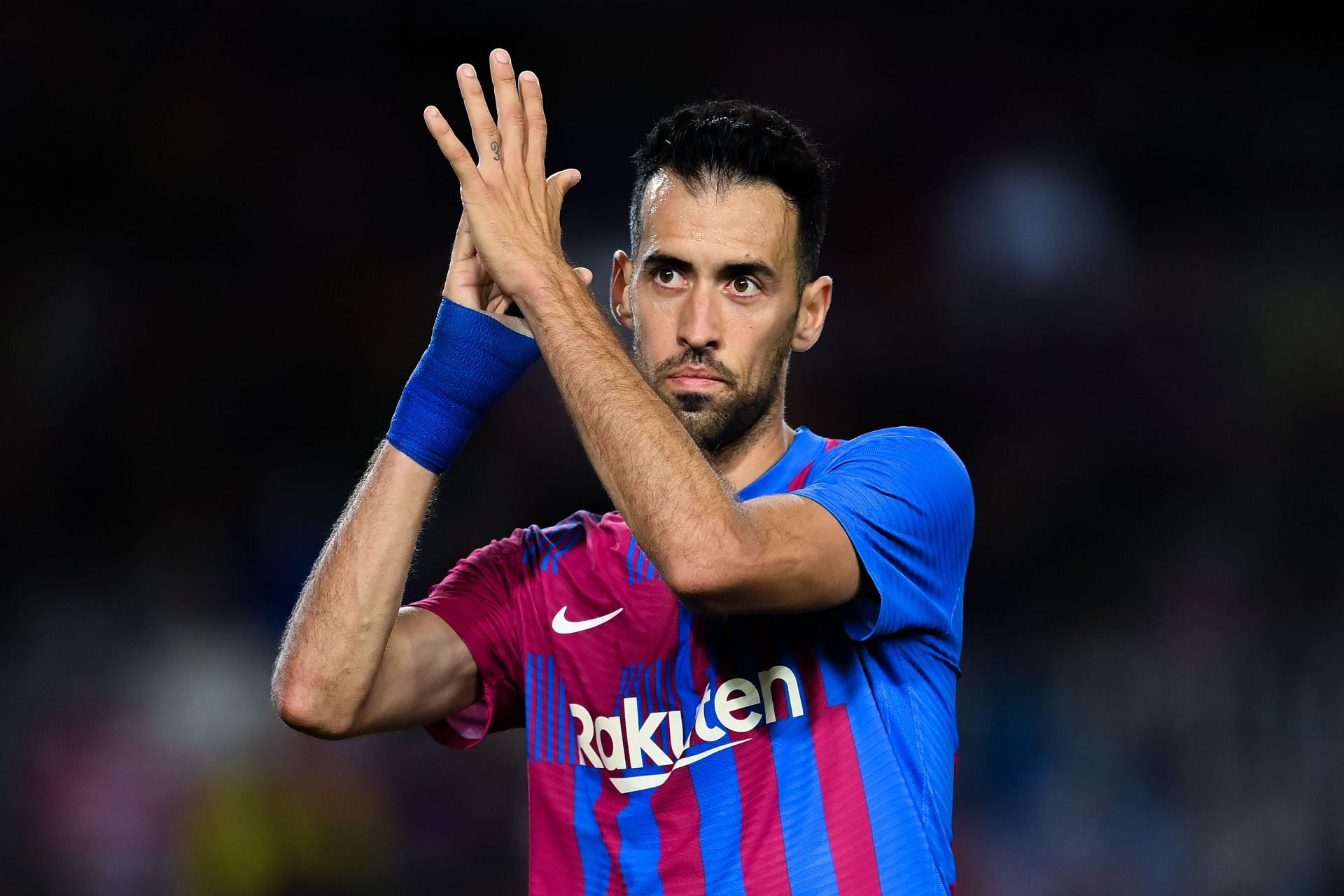 Sergio Busquets continues to play a key role at Barcelona.