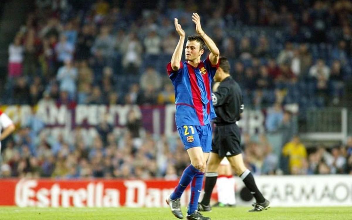 Luis Enrique during his Barcelona days (Image via FC Barcelona)