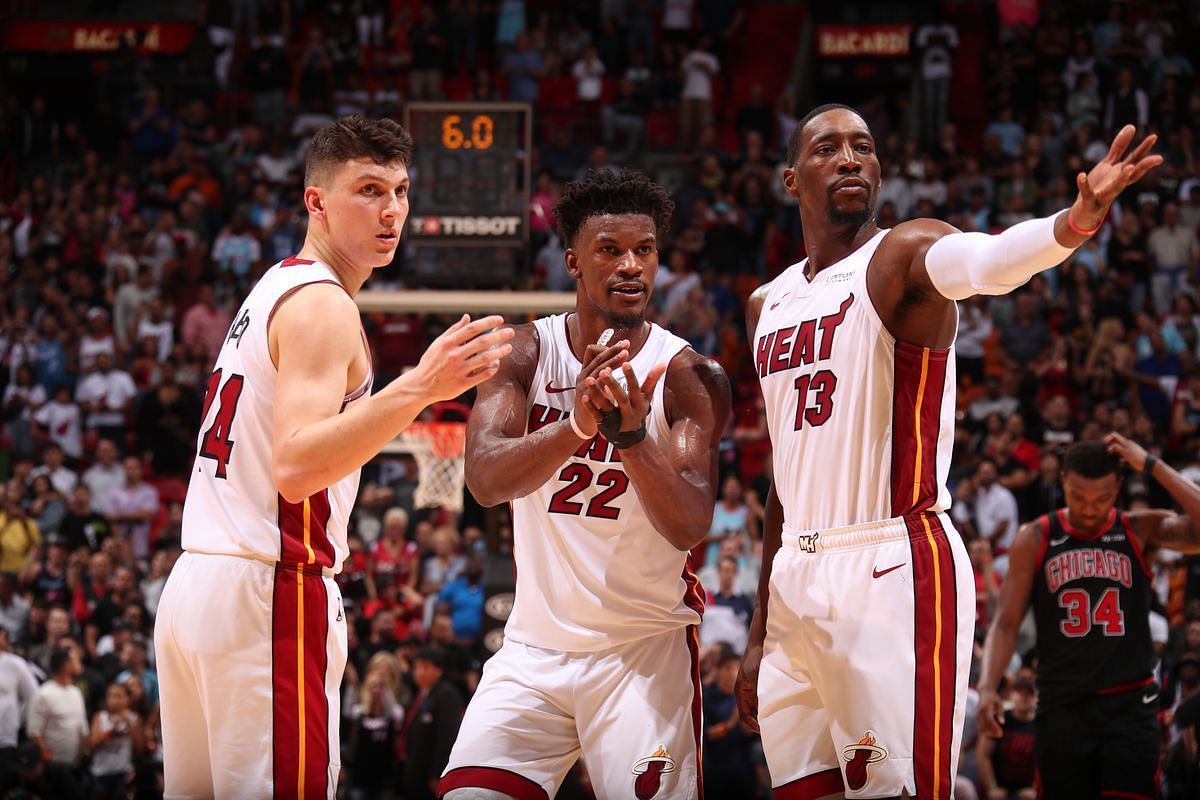 Tyler Herro will need to score more without Jimmy Butler and Bam Adebayo for the Miami Heat against the Philadelphia 76ers [Photo: SBNation.com]