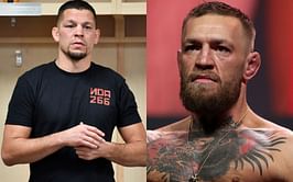 Nate Diaz says he will not fight Conor McGregor 'until his leg grows back', willing to feature on the UFC 270 card
