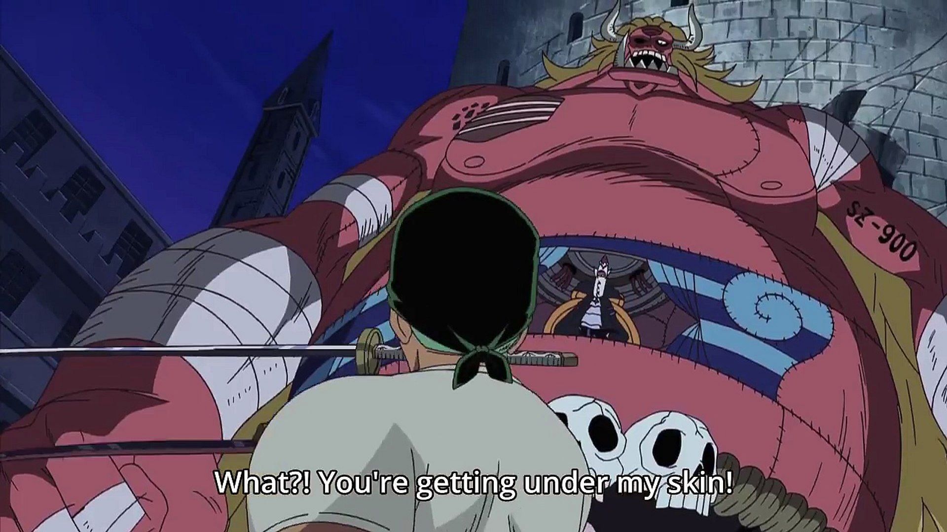 Oars with Moriah inside as seen in the One Piece anime (Image via Toei Animation)