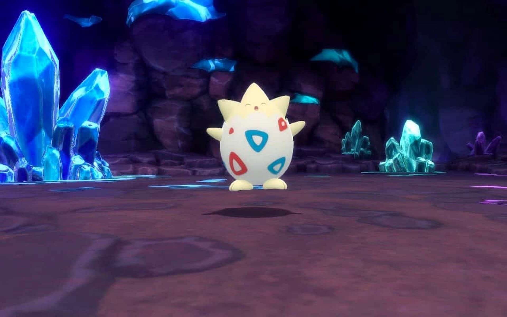 A wild Togepi in Pokemon Brilliant Diamond and Shining Pearl (Image via ILCA)