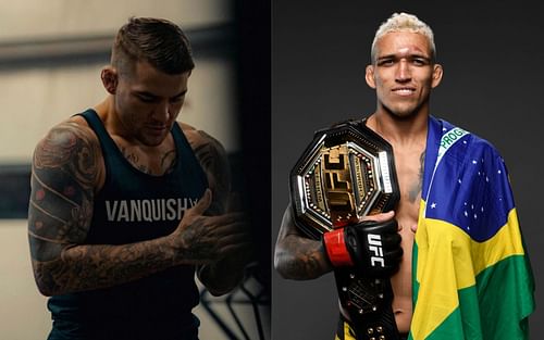 Dustin Poirier (left), Charles Oliveira (right) [Credits: @dustinpoirier, @ufc via Instagram]