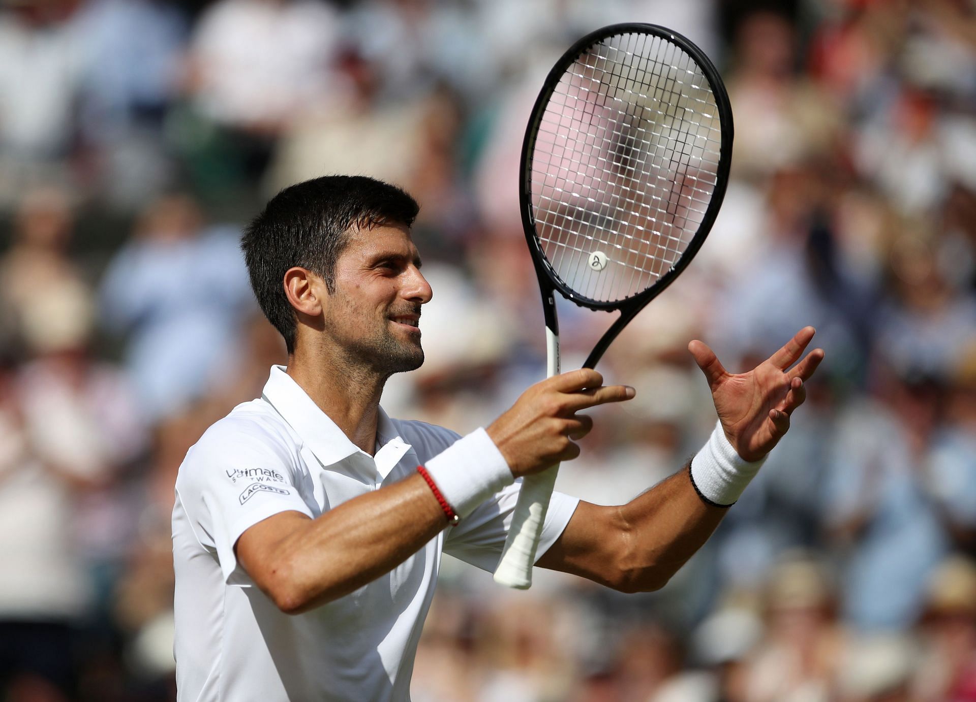 Novak Djokovic at the 2019 Wimbledon Championships