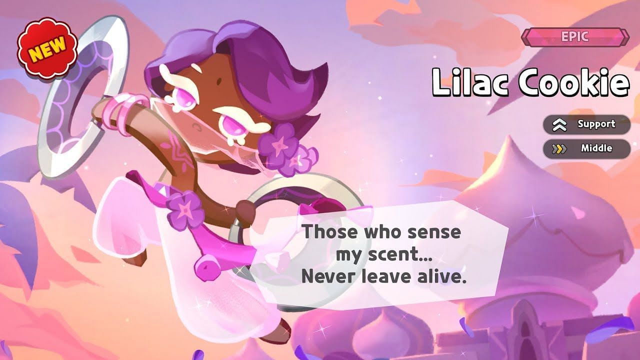 Lilac Cookie from Cookie Run: Kingdom (Image via YouTube)