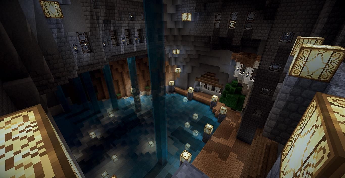 Cave mansions can be huge (Image via Minecraft)