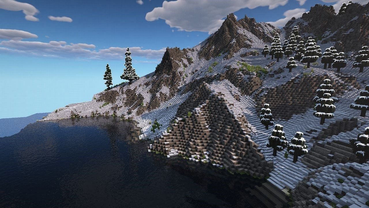 Mountains have been completely reworked for Minecraft 1.18 (Image via Mojang)