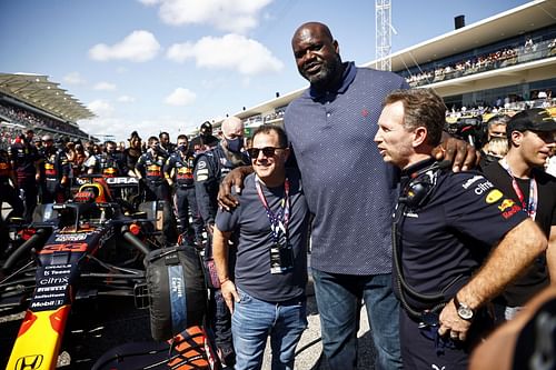 Shaquille O'Neal at the United States Grand Prix