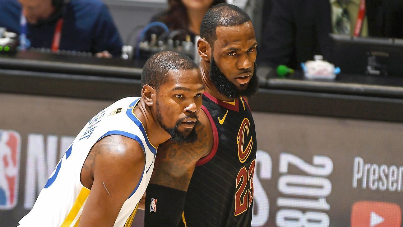 Kevin Durant vs LeBron James is not happening this Christmas. [Photo: ESPN]