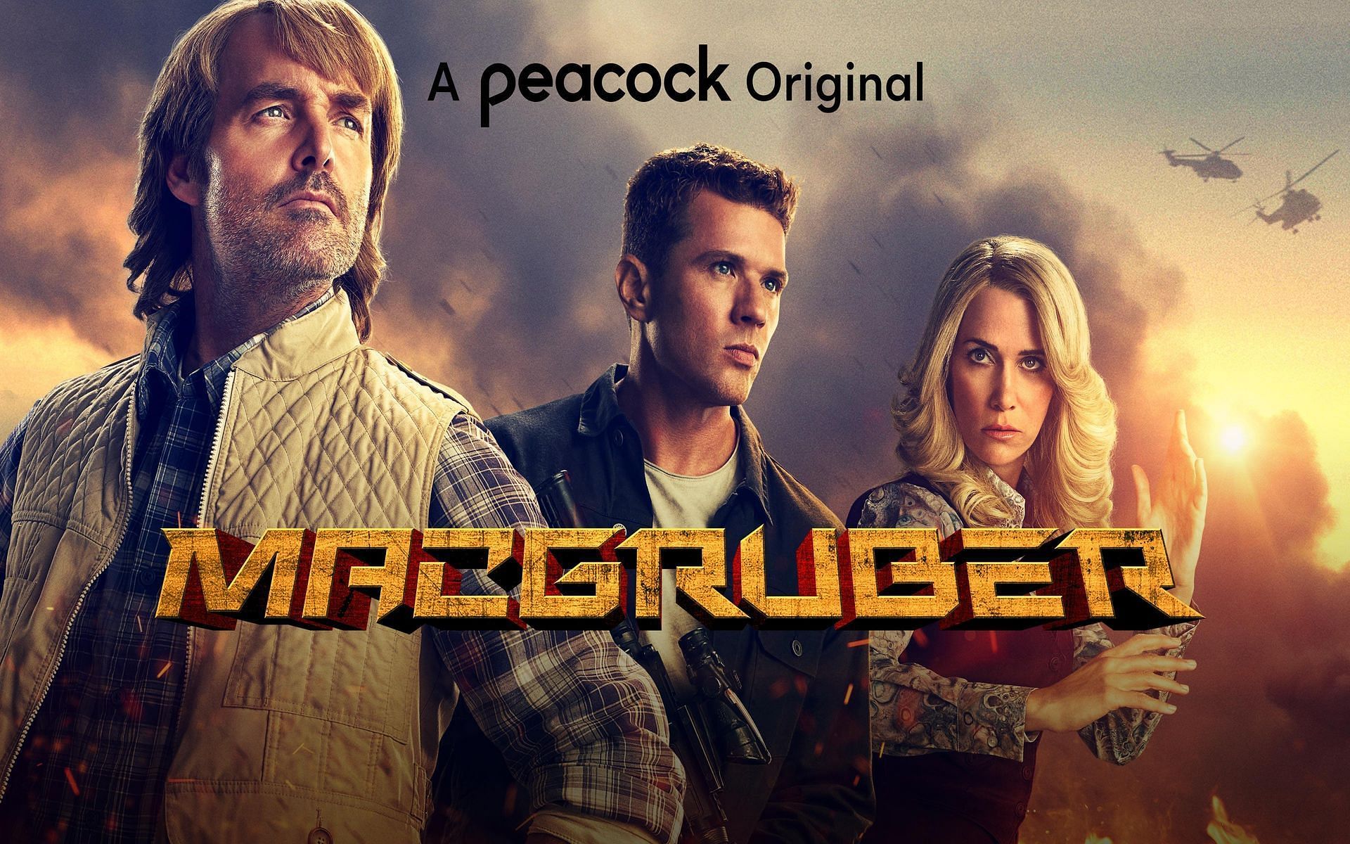 Official poster for Peacock&#039;s MacGruber (Image via Peacock)
