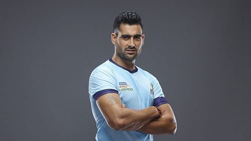 'Showman' Rahul Chaudhari poses for a photo - Image Courtesy: Pro Kabaddi