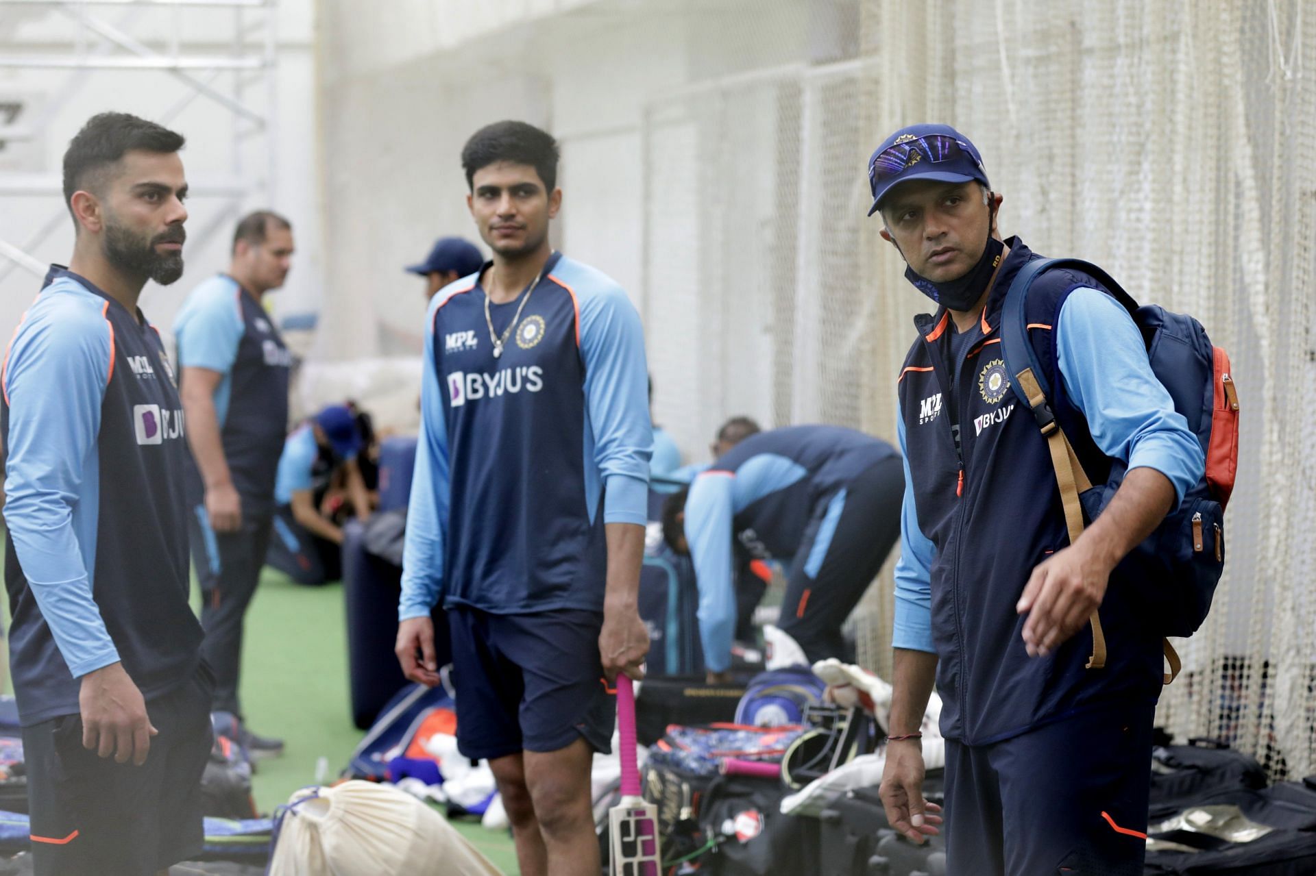 Team India during their practice session at Mumbai&#039;s Bandra Kurla Complex [Credits: BCCI]