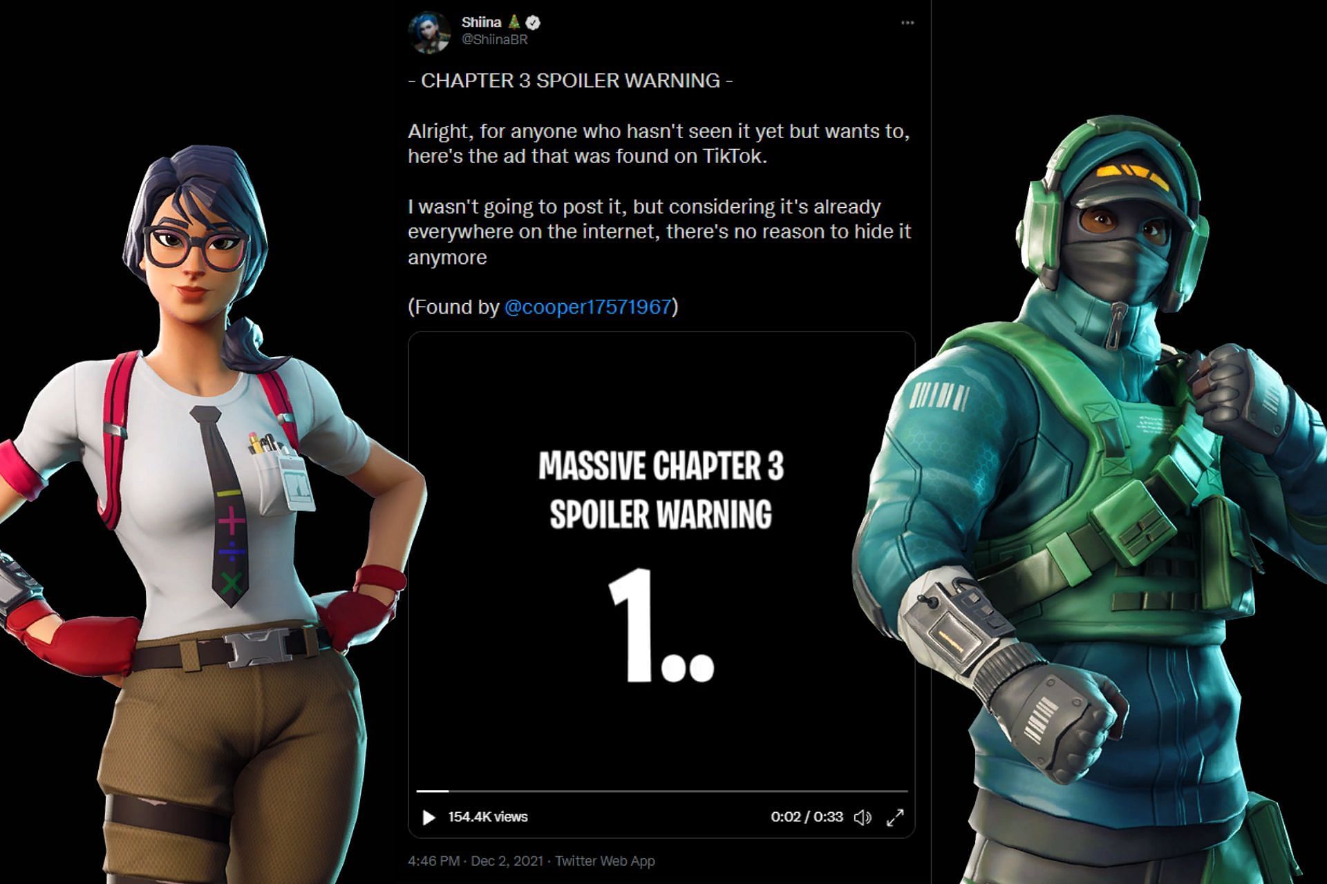 Fortnite Chapter 3 teasers show a whole new dimension (Image via Sportskeeda)