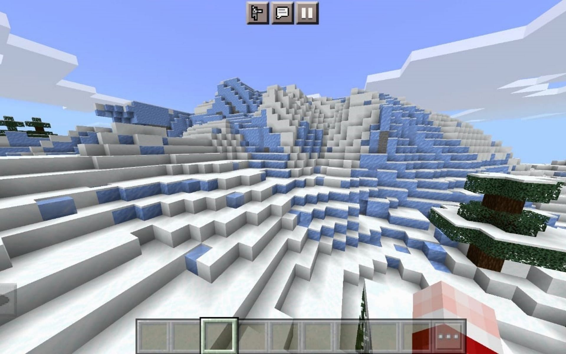 Frozen Peaks (Image via Minecraft)