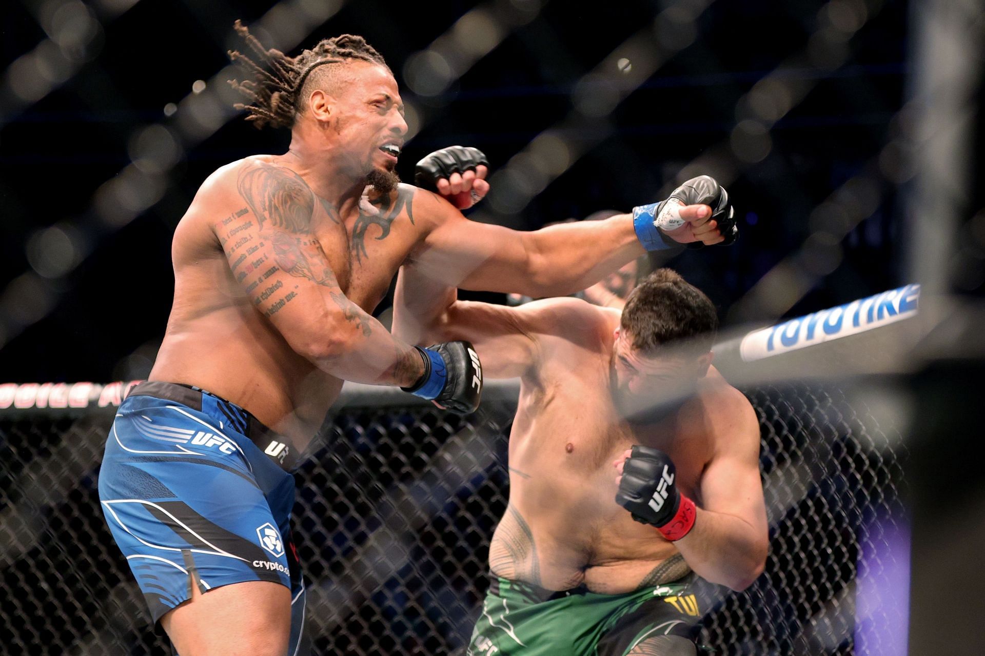 Greg Hardy ended up regretting his decision to charge in to attempt to finish Tai Tuivasa at UFC 264