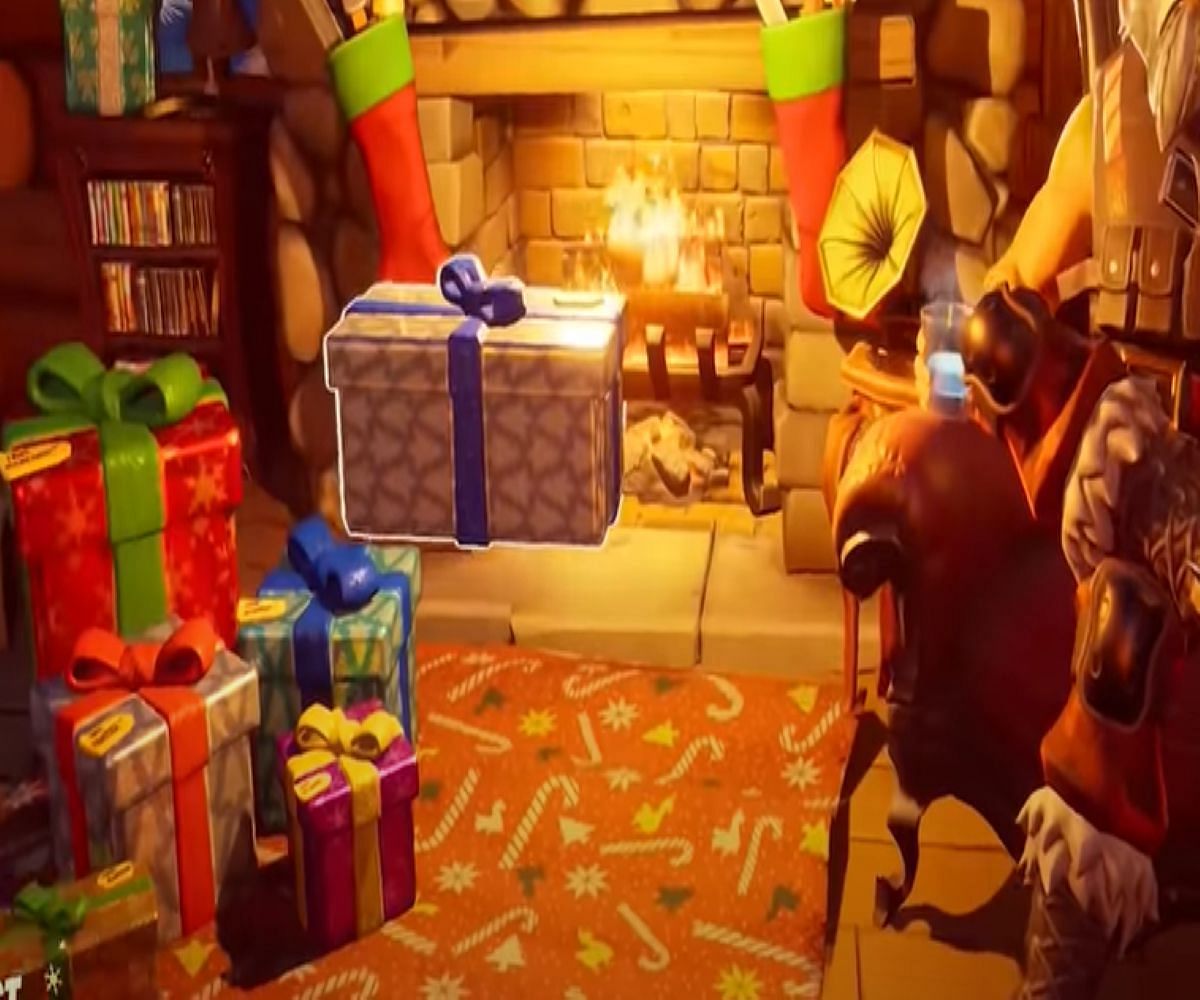 The gift containing Twinkly wrap in Fortnite (Image via Epic Games)