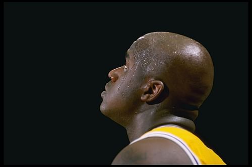 Shaquille O'Neal for the Los Angeles Lakers