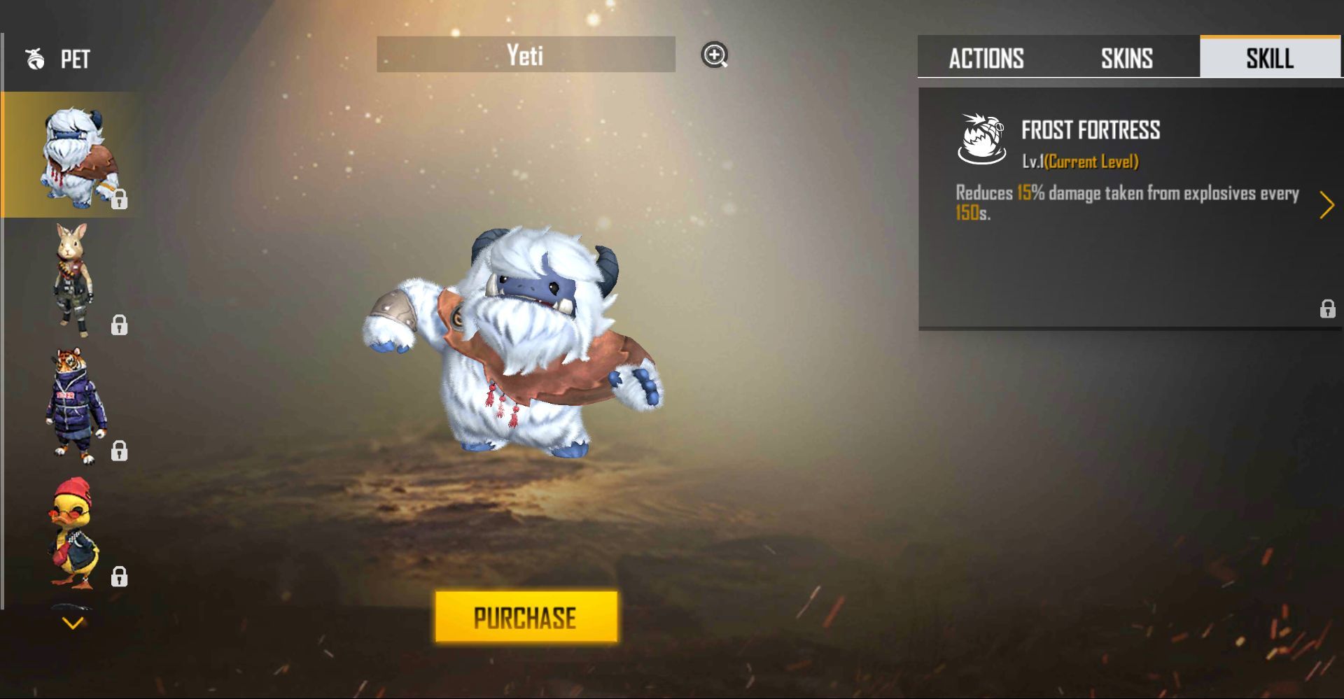 Habilidade Frost Fortress do Yeti (Imagem via Garena)