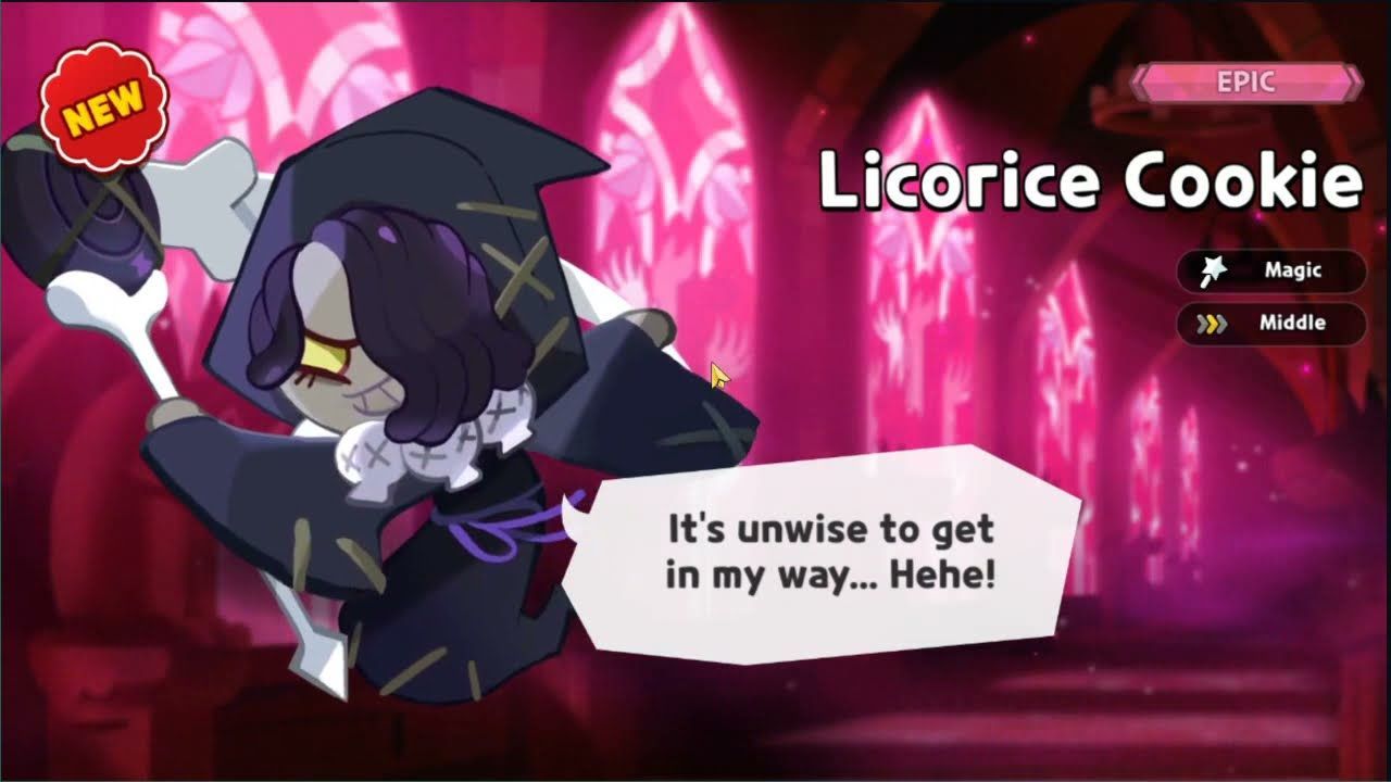 Cookie Run: Kingdom Licorice Cookie (Image via Cookie Run: Kingdom)