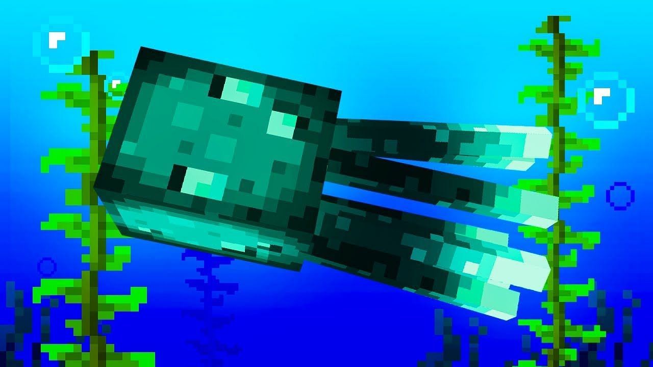 The glow squid was voted for in the Minecraft Live 2020 mob vote (Image via SystemZee/YouTube)