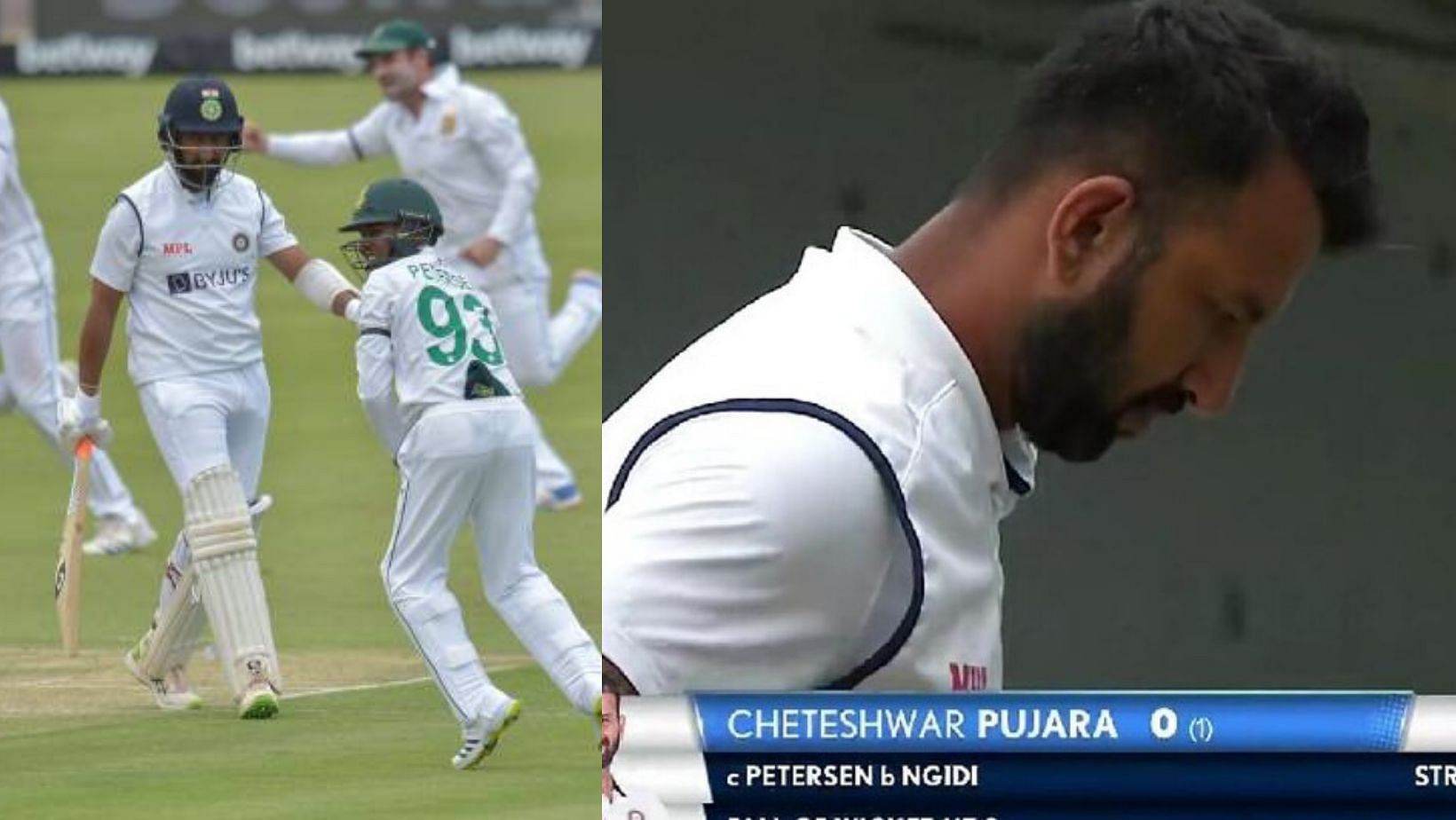Cheteshwar Pujara&#039;s first innings in South Africa came to a disappointing end.