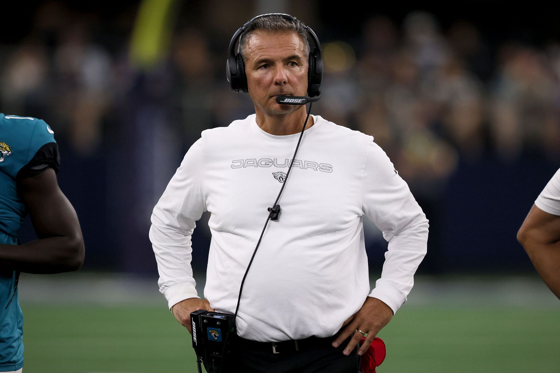 Meyer during the August preseason game in Dallas, where the alleged kicking incident took place (Photo: Getty)