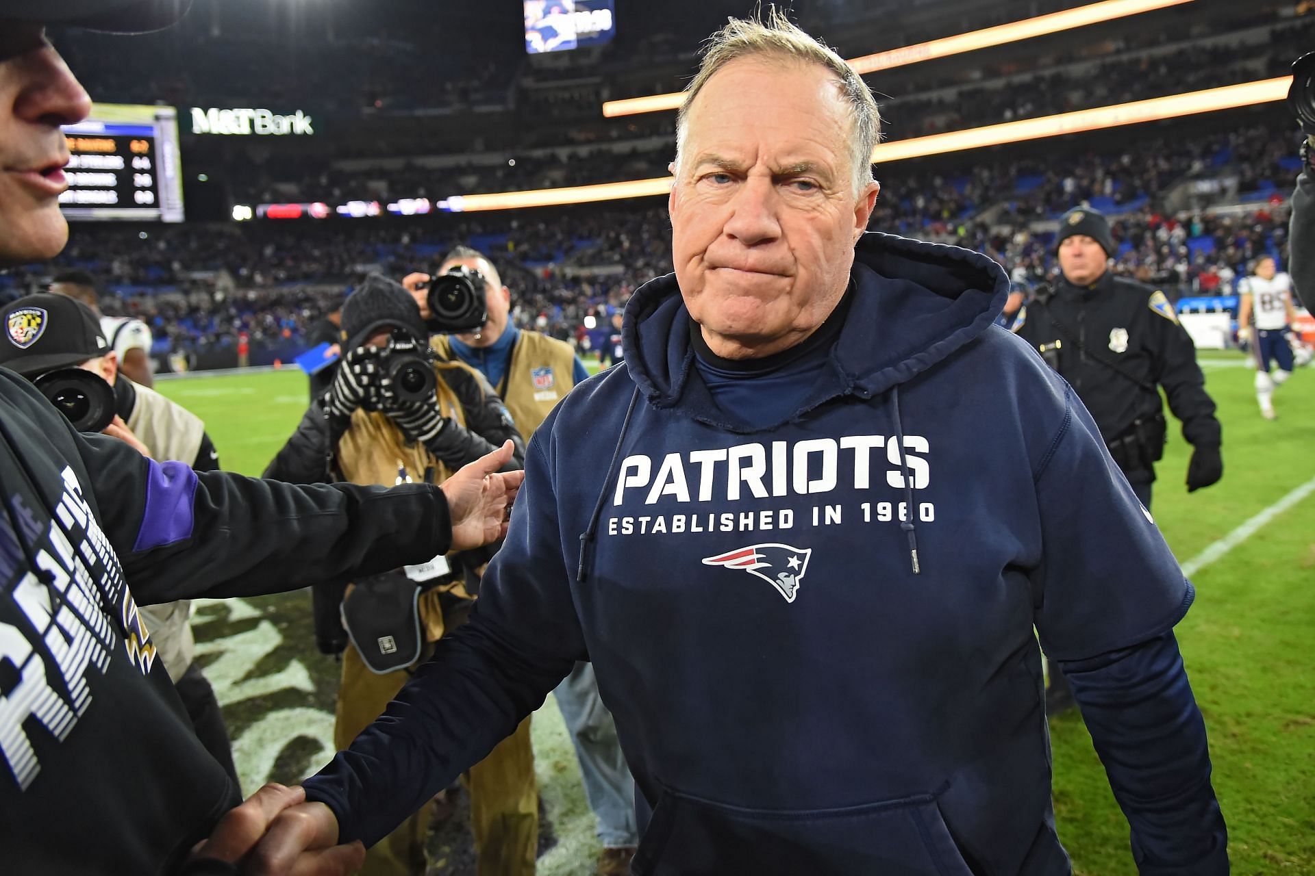 Bill Belichick is clear on how concerned he is about weather for Bills game