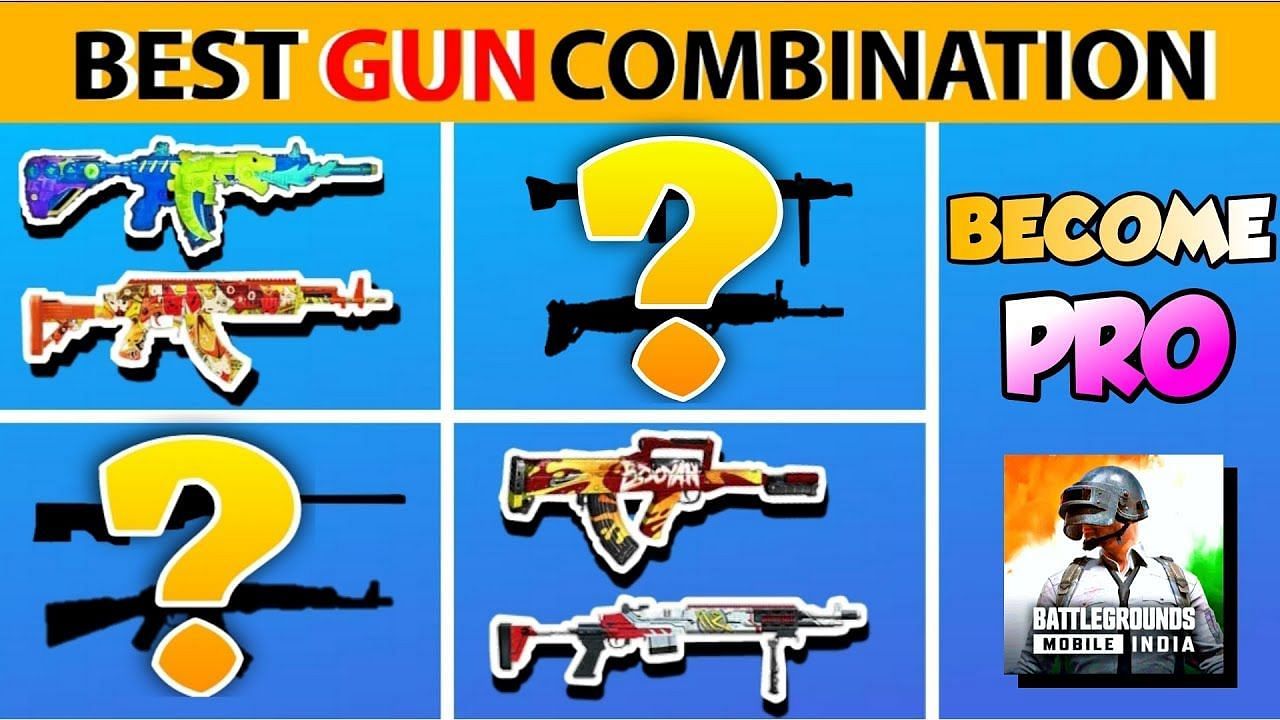 Knowing the best gun combinations in BGMI (Image via Sportskeeda: Fighter Path)