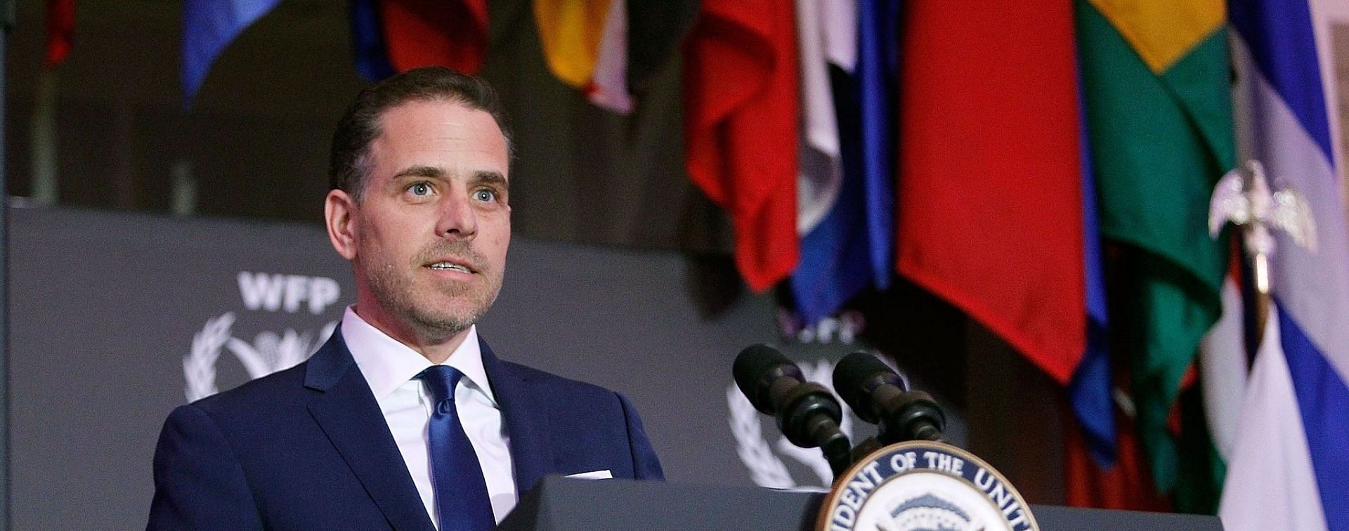 Controversial Hunter Biden action figurine is being sold online at Swamp Prince (Image via Paul Morigi/Getty Images
