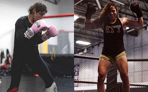 Julianna Pena (left), Amanda Nunes (right) [Images courtesy: @venezuelanvixen and @amanda_leoa]