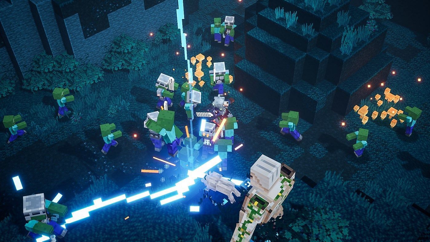 Though it isn&#039;t permanent, having a golem at your side can be very helpful in battle (Image via Mojang)