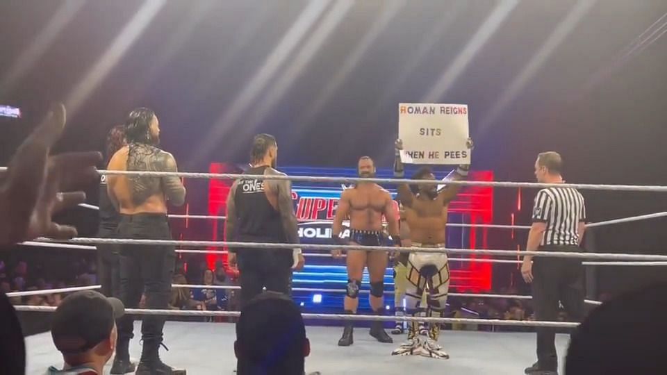 A hilarious sign at Roman Reigns&#039; expense