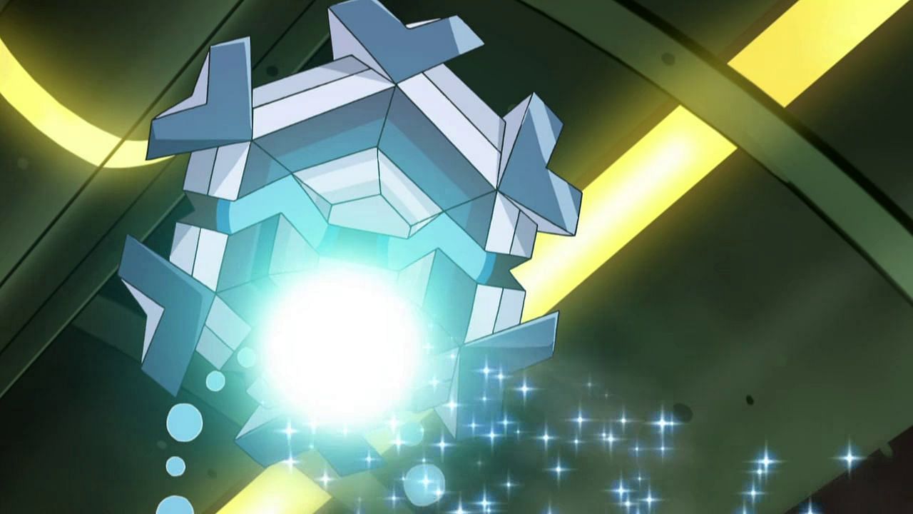 Cryogonal using Frost Breath in the anime (Image via The Pokemon Company)