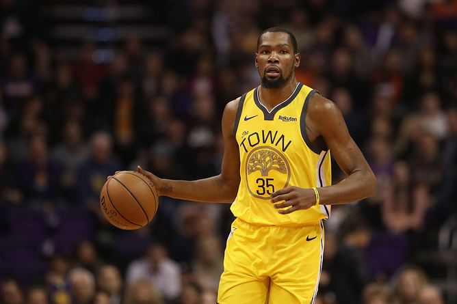 Top 5 seasons where Kevin Durant had the most blocks of his career