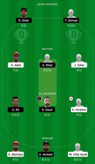 Dream11 Team for Abu Dhabi vs Sharjah - Emirates D10 2021.