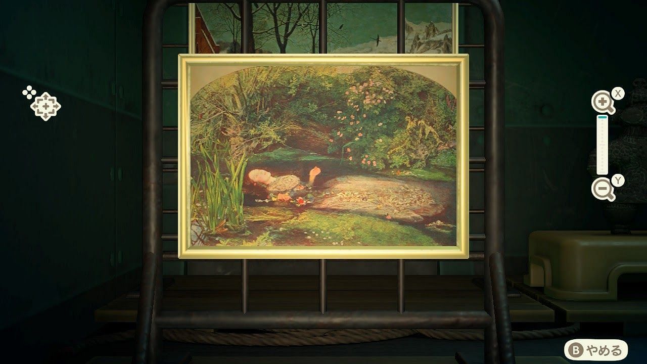 The Sinking Painting is a popular piece of art in Animal Crossing (Image via Nintendo)