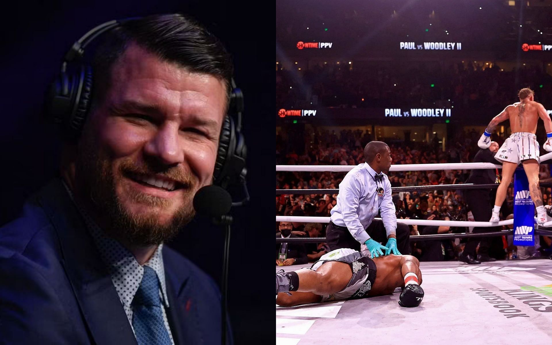 Michael Bisping weighs in on the controversy surrounding rematch between Tyron Woodley and Jake Paul