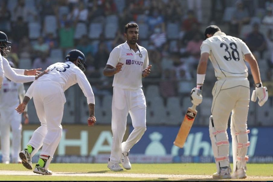 Ravichandran Ashwin picked up four wickets in the first innings in Mumbai