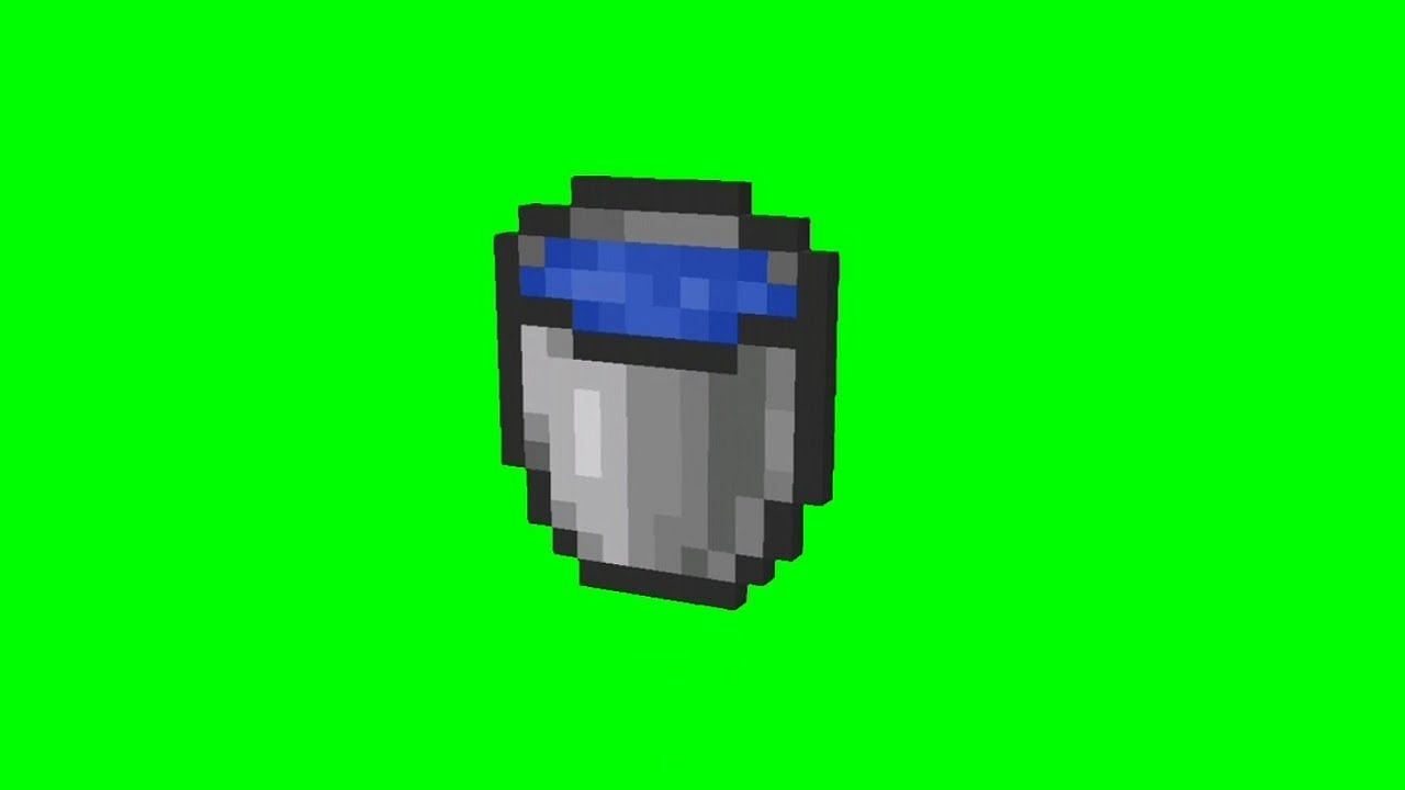 A water bucket in Minecraft (Image via YouTube/JasperBale)
