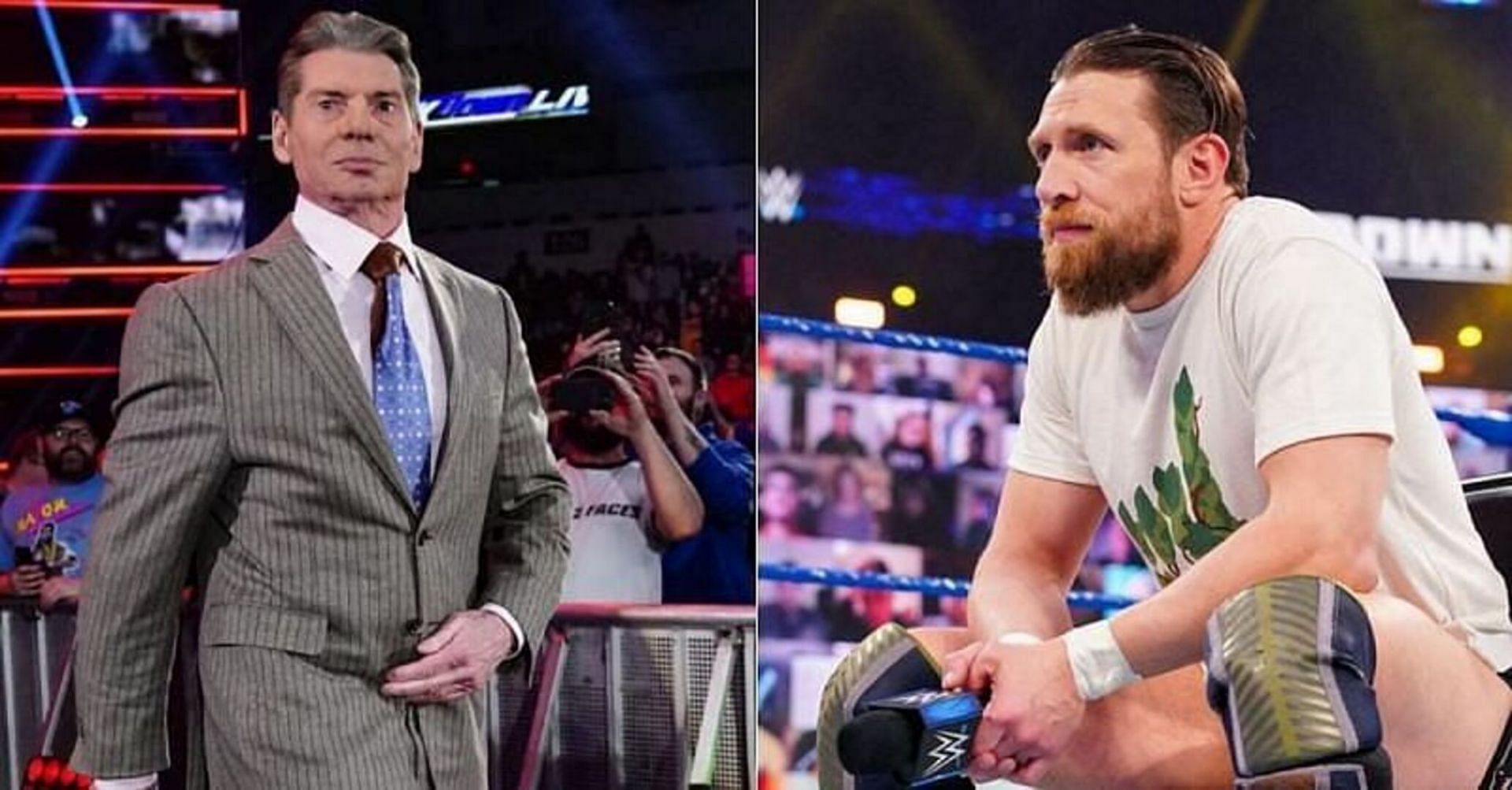 WWE CEO Vince McMahon; Daniel Bryan (aka Bryan Danielson)