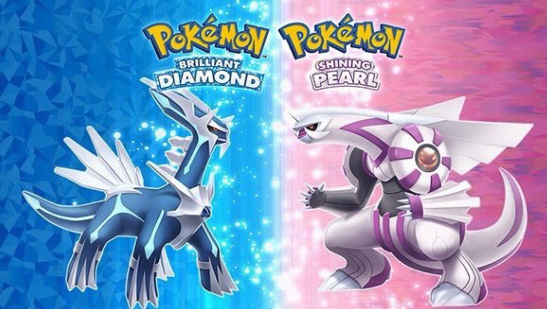 Dialga and Palkia are the mascots of Diamond/Pearl and their remakes, and it is now possible to register them both in the Pokedex (Image via Nintendo/The Pokemon Company)