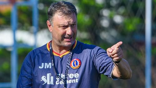 SC East Bengal's Manolo Diaz during a training session before the KBFC match (Image Courtesy: SC East Bengal)