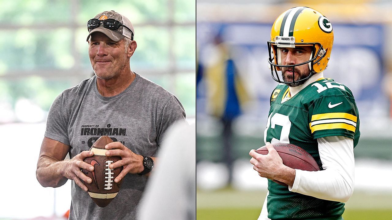 Brett Favre and Aaron Rodgers