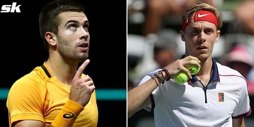 Borna Coric (L) & Denis Shapovalov